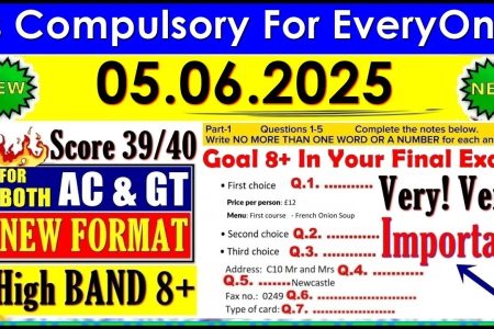 IELTS LISTENING PRACTICE TEST 2025 WITH ANSWERS | 05.06.2025