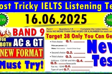 IELTS LISTENING PRACTICE TEST 2025 WITH ANSWERS | 16.06.2025