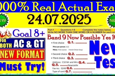 IELTS LISTENING PRACTICE TEST 2025 WITH ANSWERS | 24.07.2025