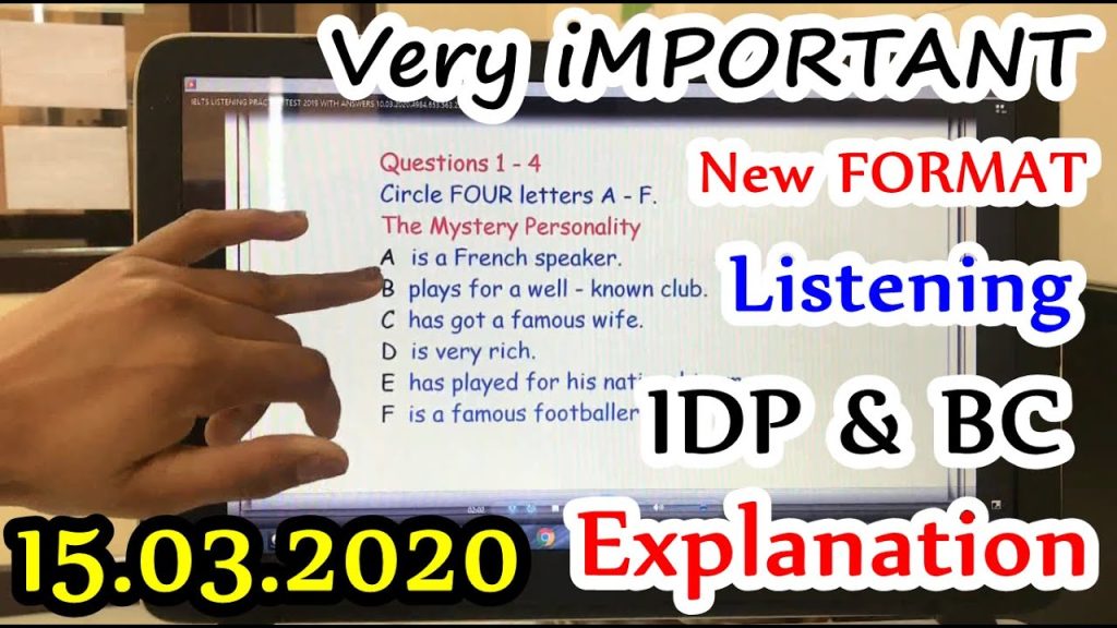 IELTS LISTENING PRACTICE TEST 2020 WITH ANSWERS & EXPLANATION ( PART ...